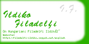 ildiko filadelfi business card